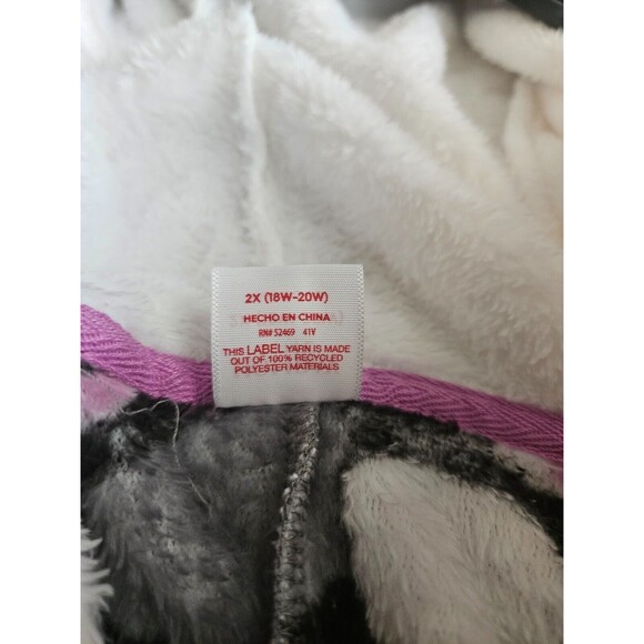 New Holiday Time Women's Cute Panda Sleepwear with Hood, NWT - Picture 11 of 12